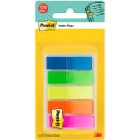Post-it Index-Haftstreifen 683HF5 Farbig sortiert Blanko 1,19 x 4,32 cm 5 Stück à 20 Streifen