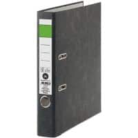 Viking Grüner Balken Schmal Ordner DIN A4 50 mm Schwarz 2 Ringe Pappkarton Wolkenmarmor Hochformat Recycled