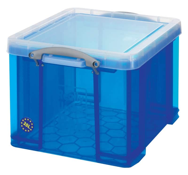 Really Useful Box Kunststoff Archivbox 35 L Blau 48 x 39 x 31 cm