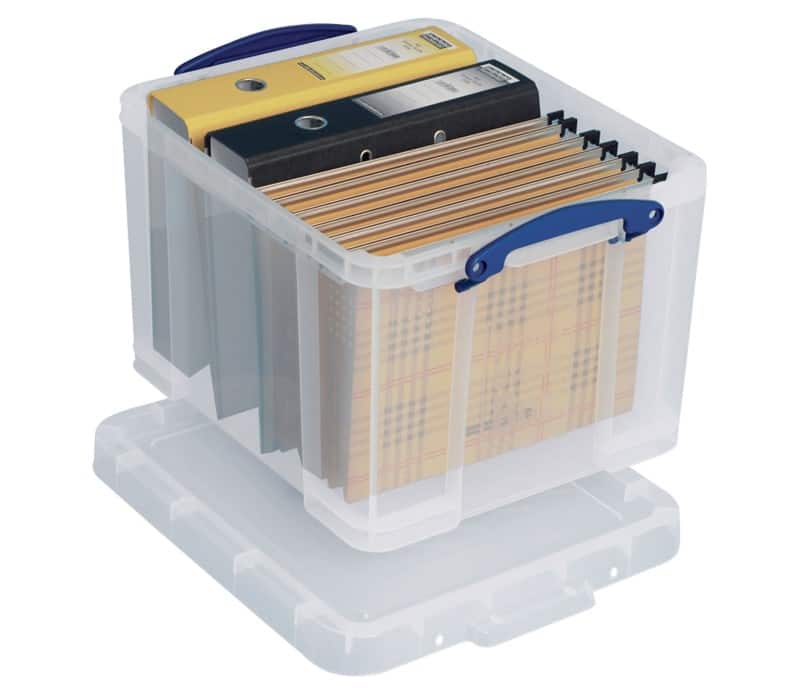 Really Useful Box Kunststoff Archivbox 35 L Transparent 48 x 39 x 31 cm