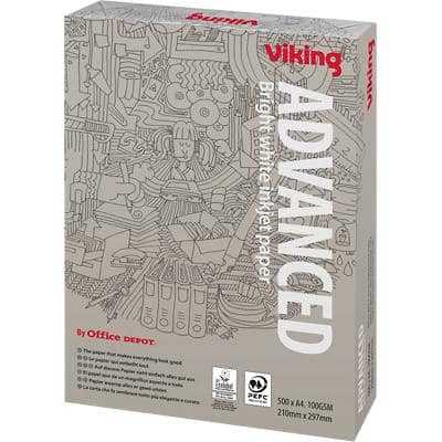 Viking DIN A4 Kopier-/ Druckerpapier 100 g/m² Glatt Weiß 500 Blatt