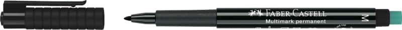 Faber-Castell Multimark OHP-Marker  Mittel Rundspitze, Filzspitze 1 mm Schwarz Wasserbeständig