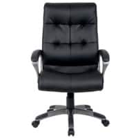 Realspace Chefsessel Maine Kunstleder Schwarz