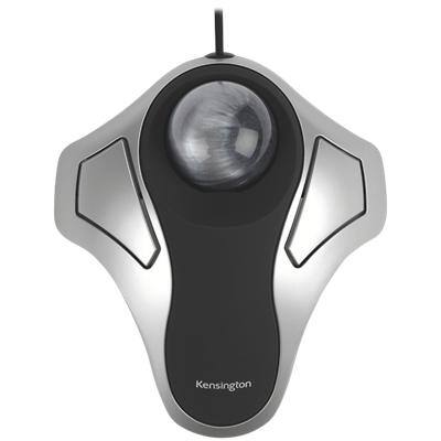 Kensington Orbit Kabelgebundene Ergonomische Trackball-Maus 64327EU Optisch Für Rechts- und Linkshänder 1,5 m USB-A Kabel Silber