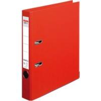 herlitz maX.file Protect plus Ordner DIN A4 55 mm Rot 2 Ringe Pappkarton, PP (Polypropylen) Texturiert