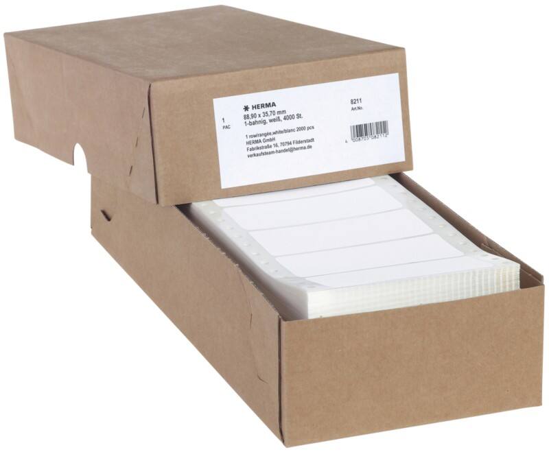 HERMA 8211 Computer-Etiketten Weiß 88,9 x 35,7 mm 4000 Stück