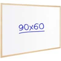 Viking Whiteboard Wandmontiert Nicht magnetisch Melamin Einseitig 90 (B) x 60 (H) cm