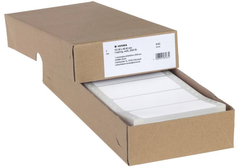 HERMA 8163 Computer-Etiketten Weiß 101,6 x 48,4 mm 2000 Stück