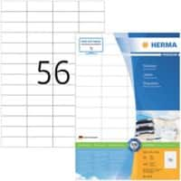 HERMA Universaletiketten 4273 Weiß DIN A4 52,5 x 21,2 mm 100 Blatt à 56 Etiketten