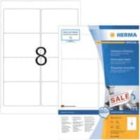 HERMA Wiederablösbare Etiketten 10308 Weiß Rechteckig 800 Etiketten pro Packung