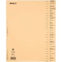 Biella Zahlenregister DIN A4+ Braun 26-teilig 180 g/m² Pappkarton 2 Löcher 0464426.90