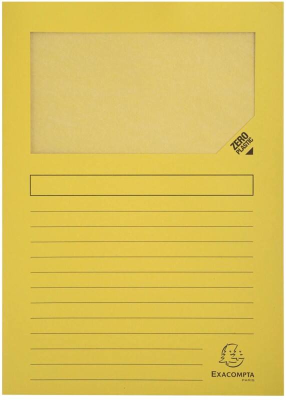 Exacompta Forever Ordnungsmappe DIN A4 Gelb Recycelt 100% Manila 130 g/m² 100 Stück