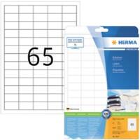 HERMA Universaletiketten 5027 Weiß DIN A4 38,1 x 21,2 mm 25 Blatt à 65 Etiketten