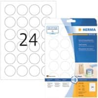 HERMA Wiederablösbare Etiketten 4236 Transparent Rund 600 Etiketten pro Packung