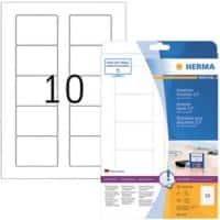 HERMA SPECIAL A4 CD/DVD Etiketten 4353 haftend DIN A4 Weiß 70 x 50,8 mm 25 Blatt à 10 Etiketten