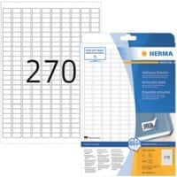 HERMA Wiederablösbare Etiketten 10000 Weiß Rechteckig 6750 Etiketten pro Packung