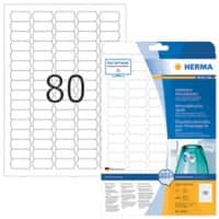 HERMA Wiederablösbare Etiketten 10002 Weiß 2000 Etiketten pro Packung