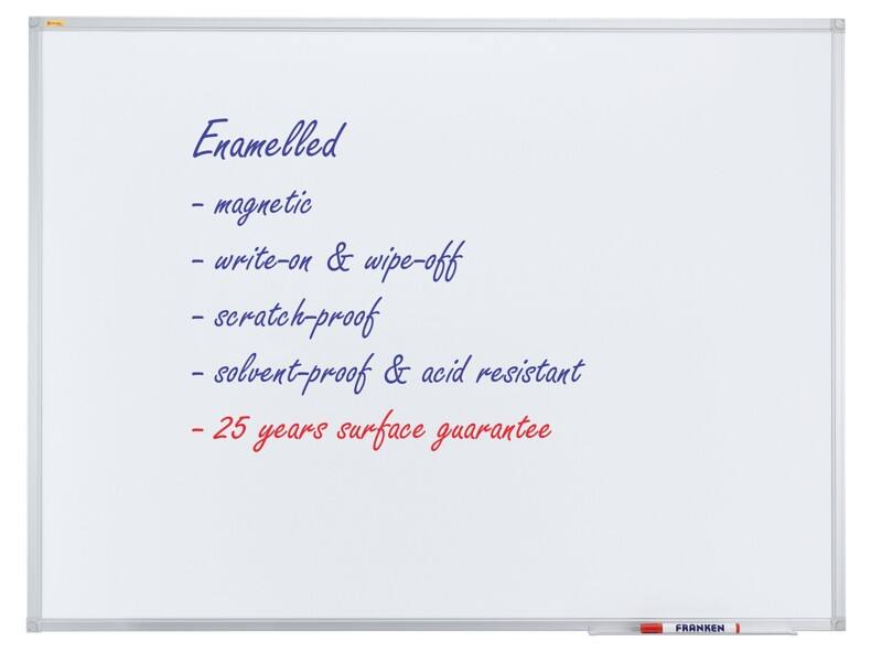 Franken Whiteboard Magnetisch Einseitig 90 (B) x 60 (H) cm Weiß