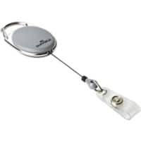 DURABLE Style Ausweishalter Abrollmechanismus 0.8 m Grau 10 Stück