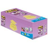 Post-it Sticky Z Notes 76 x 76 mm Kanariengelb 90 Blatt 16 Blöcke + 4 Gratis