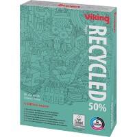 Viking 50% Recycling Kopier-/ Druckerpapier DIN A4 80 g/m² Weiß 161 CIE 500 Blatt