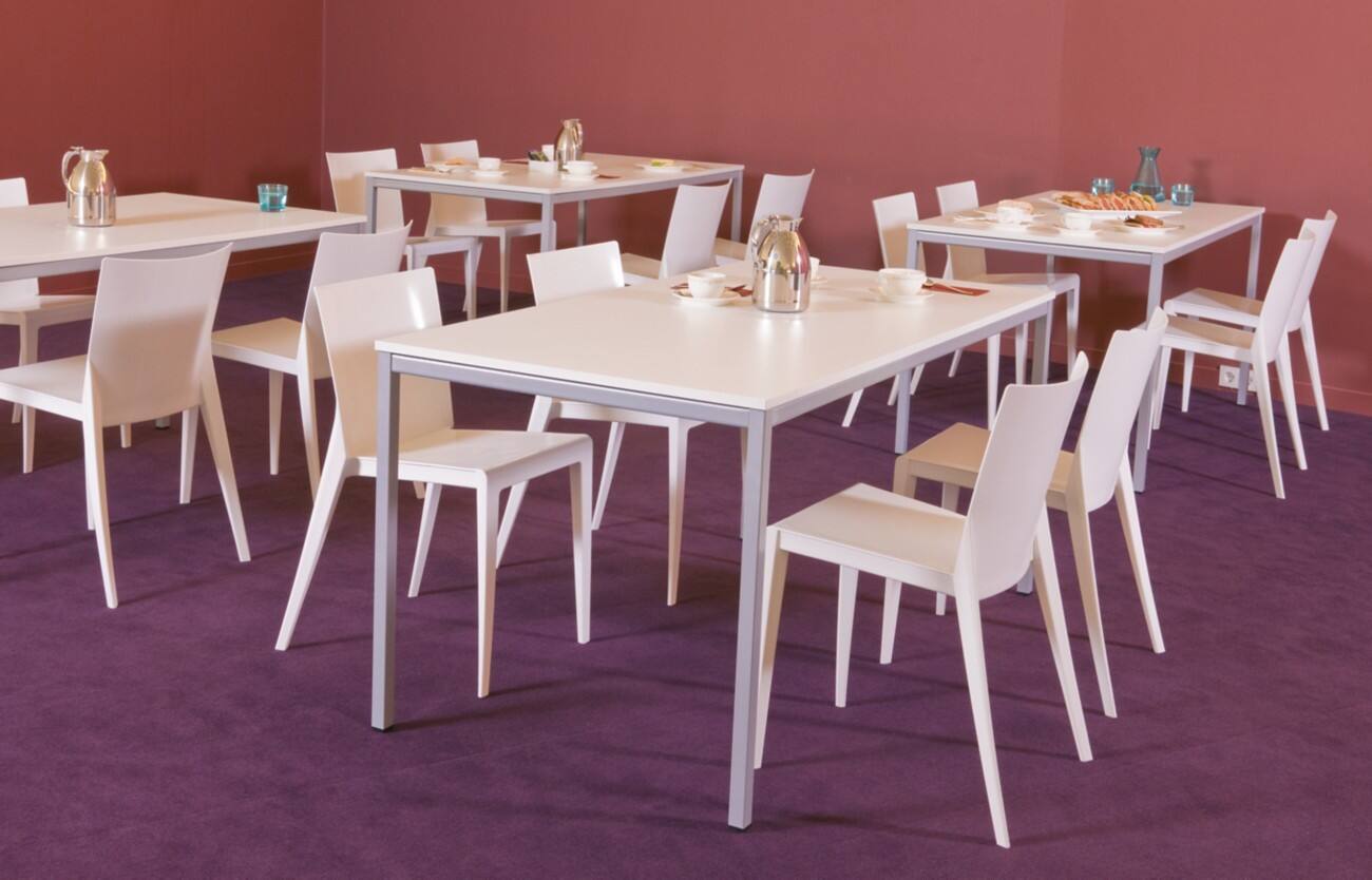 Schaffenburg Konferenztisch Silber 1200 × 800 × 740 mm
