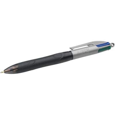 BIC Kugelschreiber 4 Colours Grip Pro Blau, Rot, Schwarz, Grün 0.4 mm oder 0.1 mm Nachfüllbar