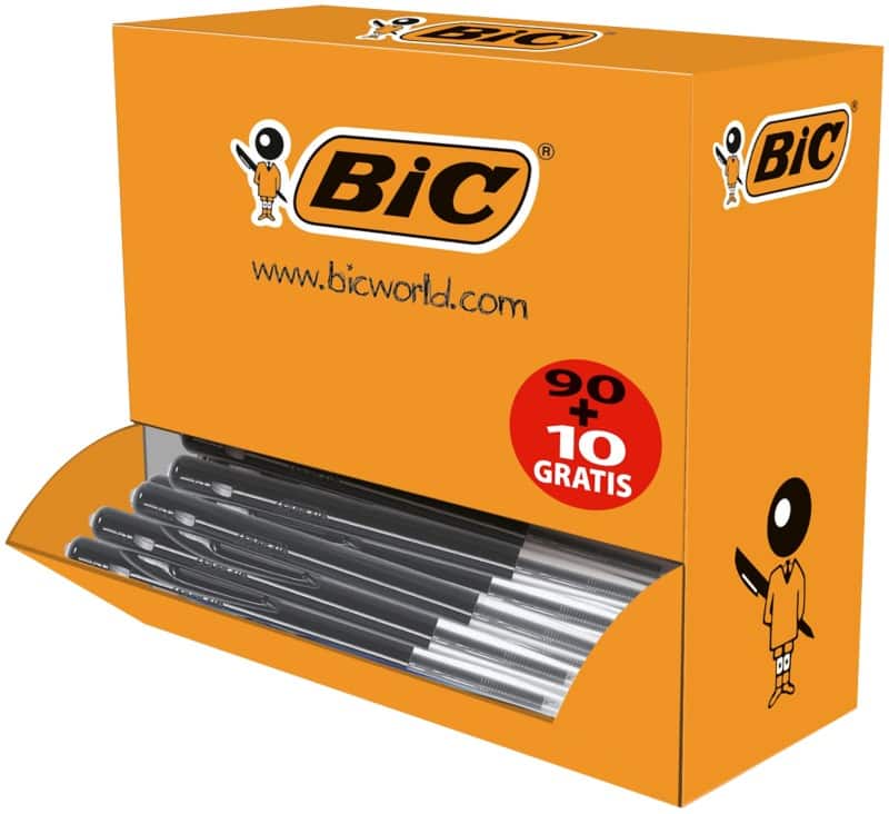 BIC Kugelschreiber M10 0.4 mm Schwarz 100 Stück