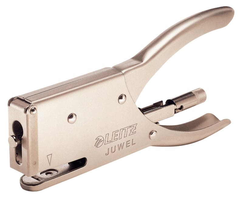 Leitz Heftzange 5556 Juwel 4 mm 12 Blatt Silber