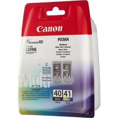 Canon PG-40/CL-41 Original Tintenpatrone 0615B043 Schwarz, cyan, magenta, gelb 2 Stück Multipack