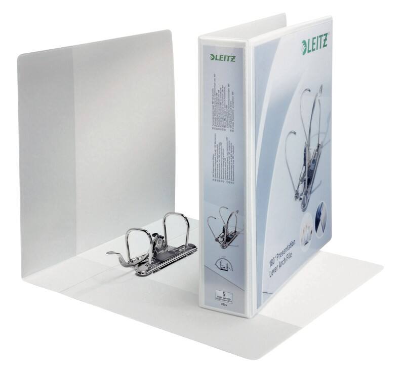 Leitz Premium 180° Schmal Ordner DIN A4+ 65 mm Weiß 2 Ringe PP (Polypropylen)