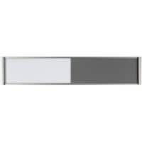 Ultradex Türschild Frei / Belegt 314577 Aluminium Silber 180 x 36 mm