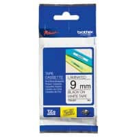 Brother TZe-221 Authentic Schriftband Selbstklebend Schwarzer Druck auf Weiß 9 mm x 8m