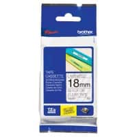 Brother TZe-141 Authentic Schriftband Selbstklebend Schwarzer Druck auf Transparent 18 mm x 8m