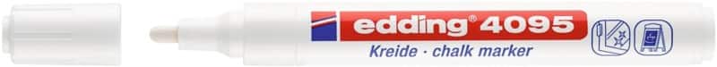 edding 4095 Non-permanent Kreidemarker Weiß Mittel Rundspitze 3 mm