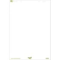 Ursus Green Flipchart-Papier Blanko 68 x 99 cm 80 g/m² 5 Stück à 20 Blatt