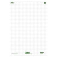 Ursus Green Flipchart-Papier Kariert 68 x 99 cm 80 g/m² 5 Stück à 20 Blatt