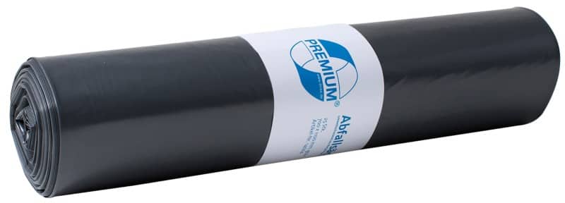 DEISS LDPE Premium Mittlere Belastung Müllsäcke 120 L  Schwarz HDPE (Hochdichtes Polyethylen) 60 Mikron 25 Stück