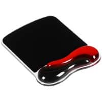 Kensington Duo Gel Mauspad mit Handgelenkauflage 62402 Rot, Schwarz