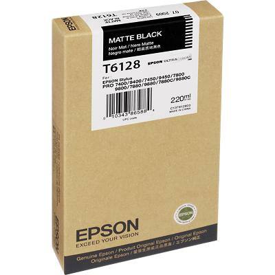 Epson T6128 Original Tintenpatrone C13T612800 Mattschwarz