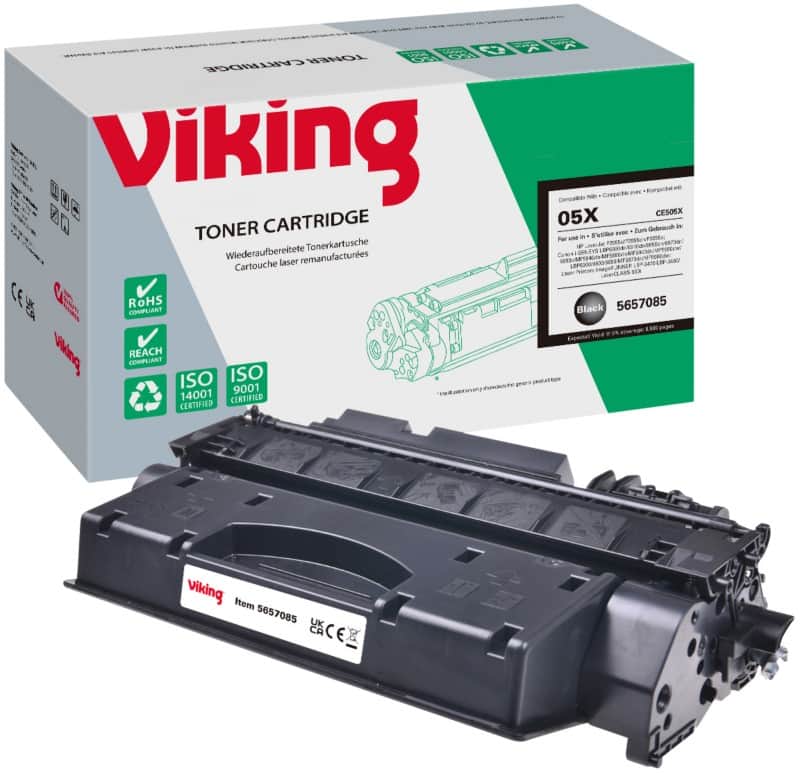 Viking 05X Kompatibel HP Tonerkartusche CE505X Schwarz
