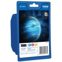 Brother LC1280 XL Original Tintenpatrone LC1280XLRBWBPDR Cyan, magenta, gelb 3 Stück Multipack