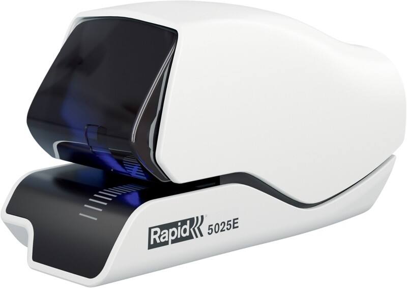 Rapid Elektrisches Flach-Heftgerät 5025E 25095200 Vollstreifen 25 Blatt Weiß 5025 Kassette Metall, Kunststoff