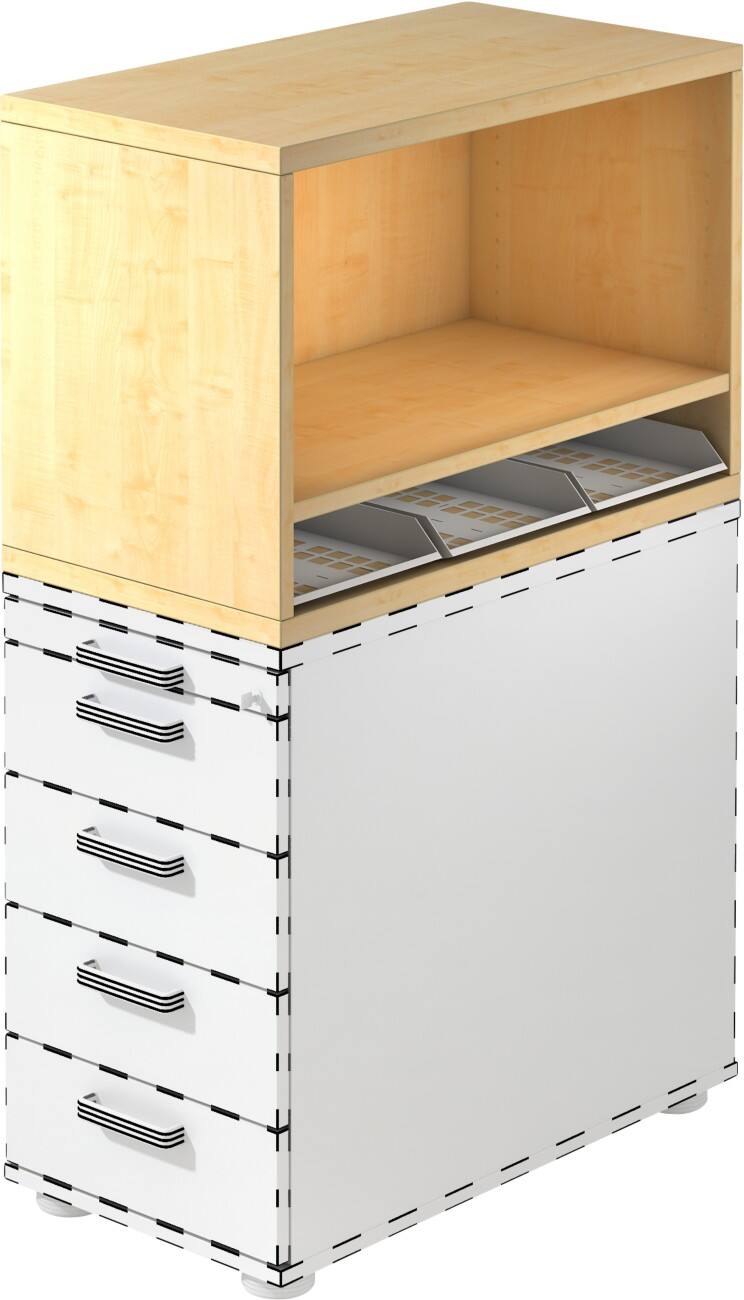 Hammerbacher Containeraufsatz Ahorn