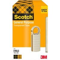 Scotch Klebeband Scotch Crystal Clear ET1966T8 Transparent 19 mm (B) x 66 m (L) PP (Polypropylen)  8 Rollen