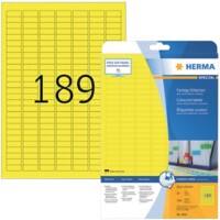 HERMA Farbige Etiketten 4243 Gelb Rechteckig 3780 Etiketten pro Packung