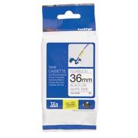 Brother TZe-FX261 Authentic Flexibles Schriftband Selbstklebend Schwarzer Druck auf Weiß 36 mm x 8m