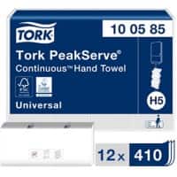 Tork Falthandtücher H5 – Tork PeakServe für Endlos-Handtücher Universal 20,1 x 20,1 x 22,5 cm Weiß 12 Stück à 410 Blatt
