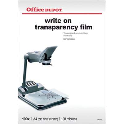 Office Depot Overhead-Folien DIN A4 Transparent 100 Blatt