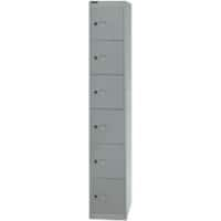 Bisley Schließfachschrank Office 6 Fächer Silber 305 x 457 x 1.802 mm